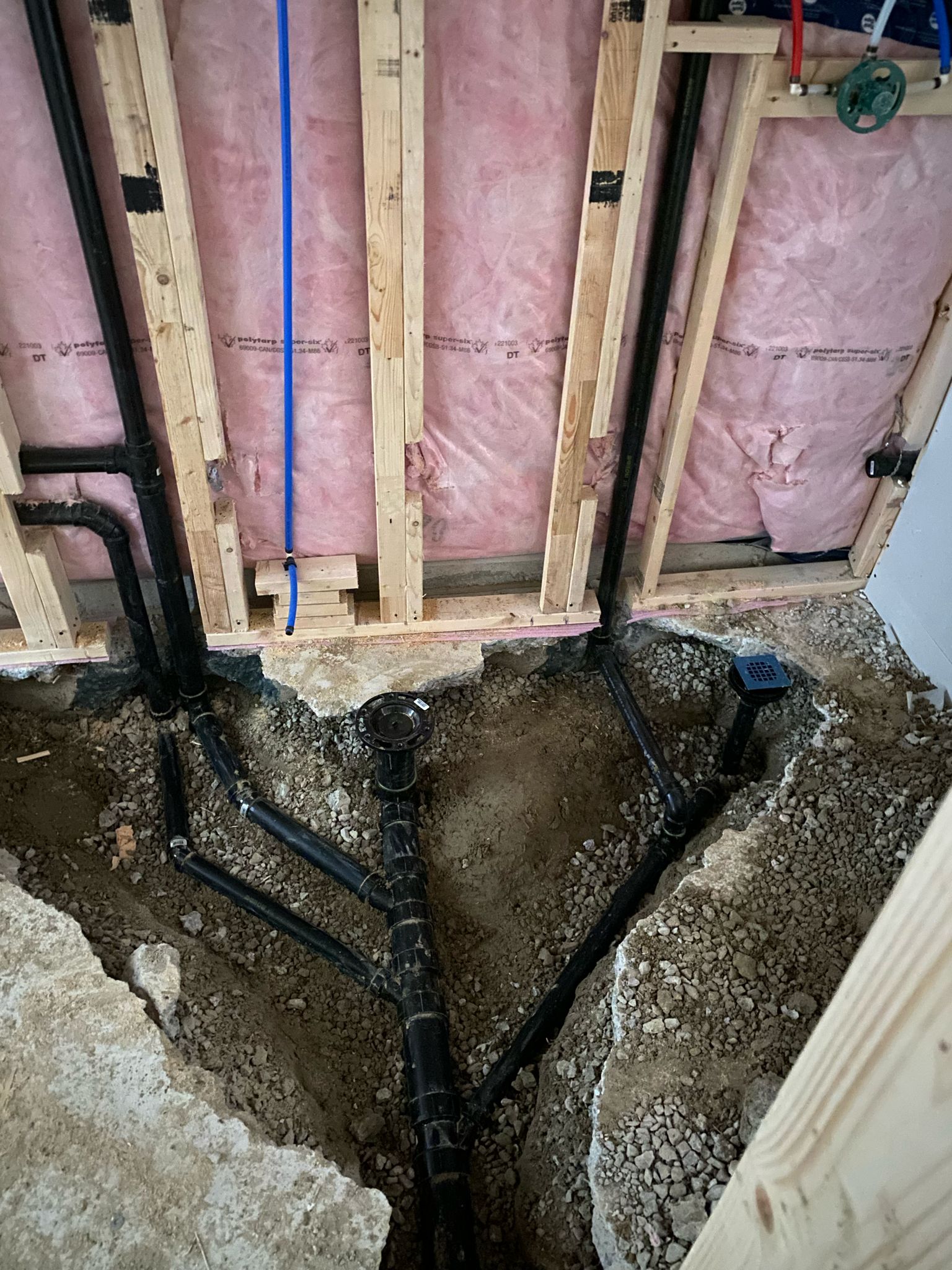 In-Progress Pipe Installation